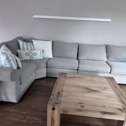 Grey Pottery Barn Pearce Sectional 85x150 About 
