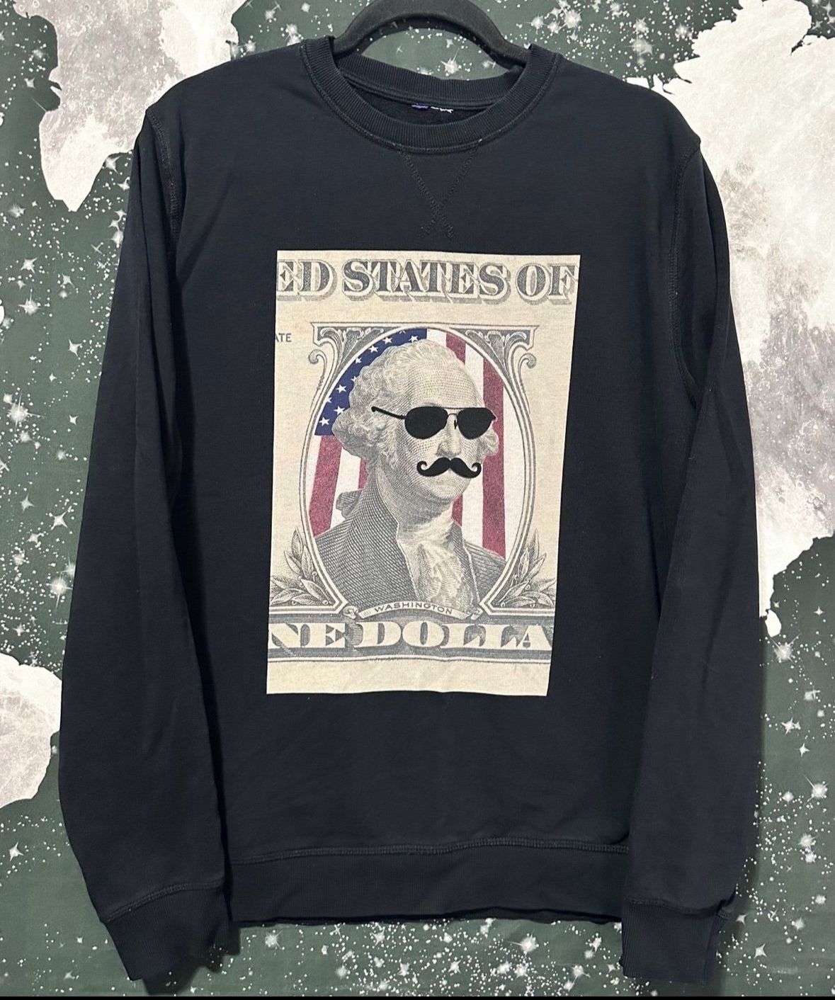 George Washington Mustache Sweatshirt
