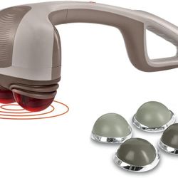 Handheld Portable Massager- Vibration action, with Heat - Like New 