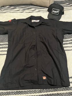 Men’s red cap shirt