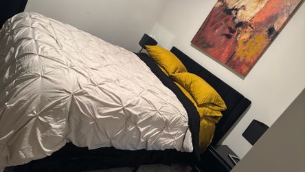 Black Queen Platform Bed