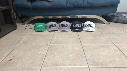 5 Smash hats never used