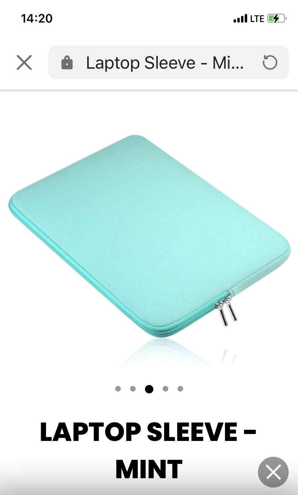 MacBook Pro 13 (2009 - 2012) mint sleeve