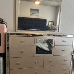 Dresser With Mirror And Matching Nightstand