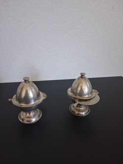 Silver-Tone Metal Egg Coddler Set of 2