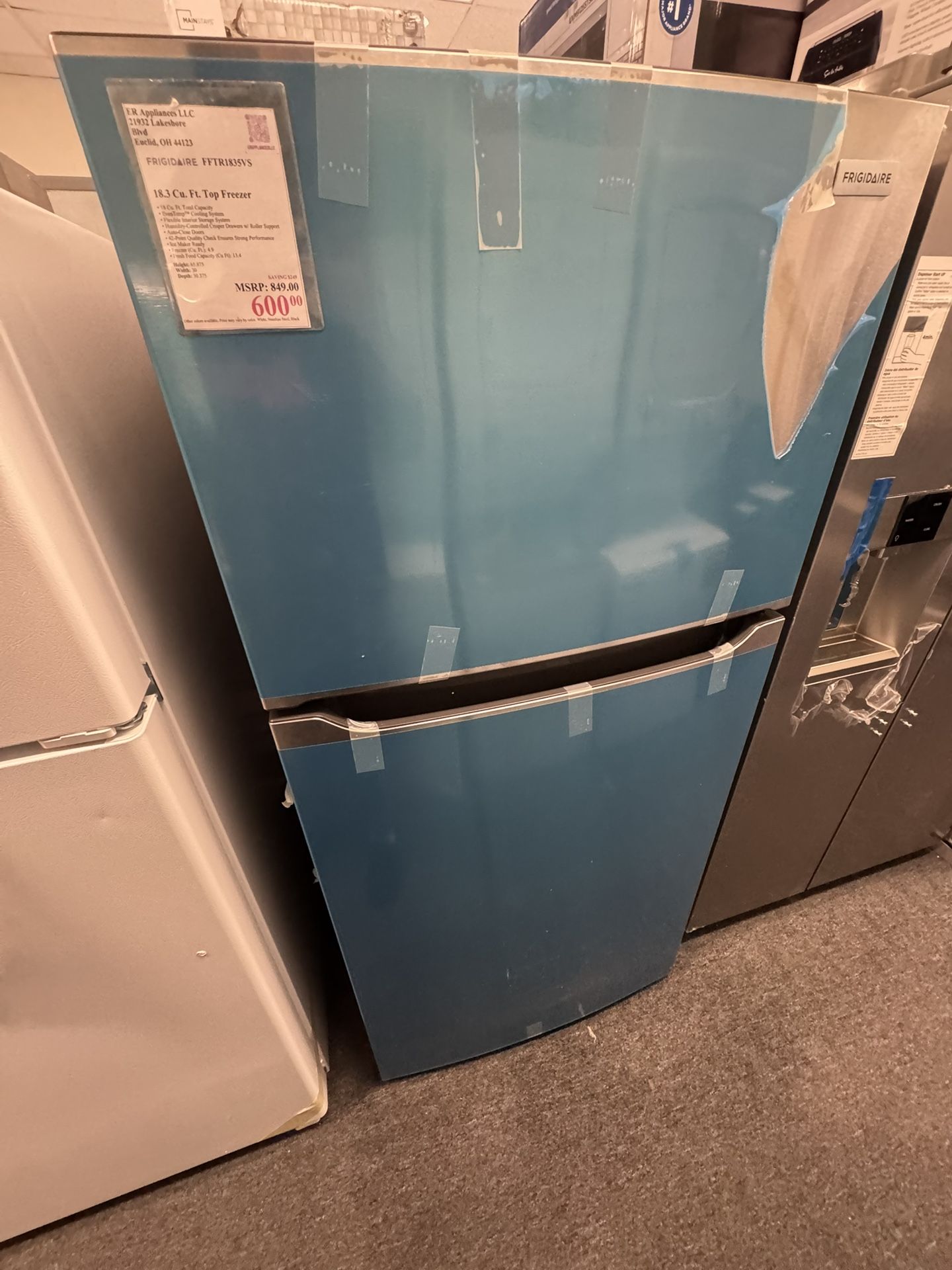 Frigidaire Top Freezer Model #FFTR1835VS