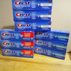 Crest ProHealth Clean Mint Whitening And Maximum Cavity Protection Toothpaste 4.3 Oz $3 Each