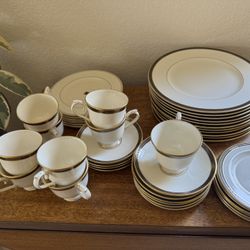 💎 Elegant Lenox China Set – Ambassador Collection (Langdon Gate) – 29 Pieces – Made in USA 💎 Price cut $90