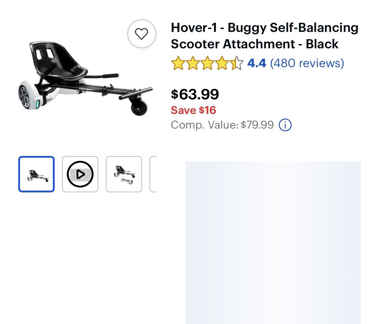 Hoover Board Go cart Attachment 