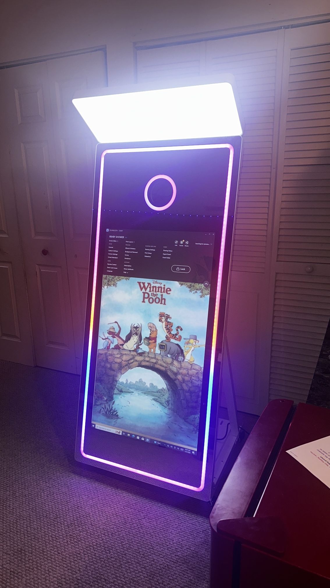MAGIC MIRROR PHOTO BOOTH WITH DNP PRINTER AND CANON CAMERA FOR SELL…DSLR Booth software included