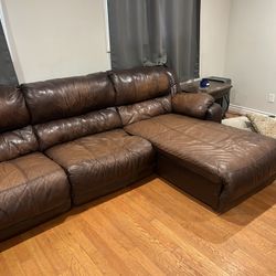 Leather Sectional Couch