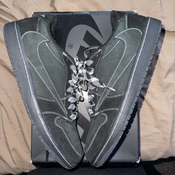 Men’s Jordan 1 Low Black Phantom Size 12