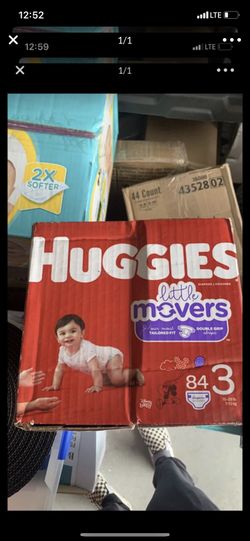 Huggies little movers size 3, 84 count