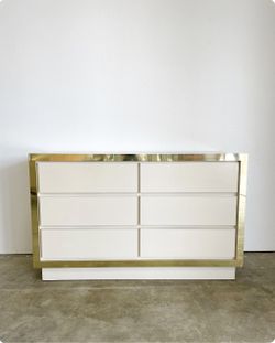 Laminate 1970s Cream Dresser