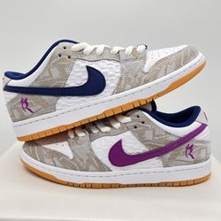 New- Size 9.5 Men- Nike Rayssa Leal x Dunk SB Low Deep Royal Vivid Purple