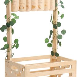 Wooden Baby Shower Crate Closet with Handle, Baby Storage