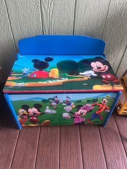 Disney Mickey Mouse Wooden Toy Box