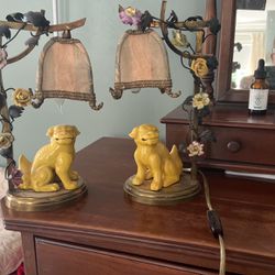 Antique Boudoir Lamps 