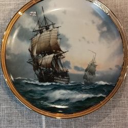 Vintage Plates Franklin Mint "Great Ships of Golden Age Of Sail", VICTORY, 1986