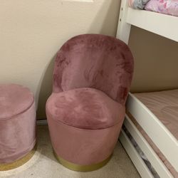 Vanity Chair & Ottoman