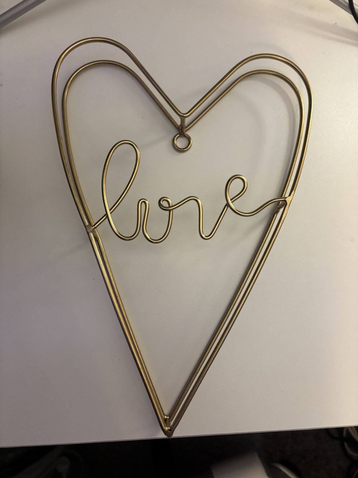 Gold Love Heart Wall Decor
