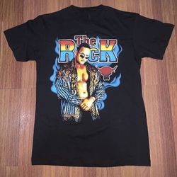 BRAND NEW Black vintage WWF The Rock graphic tee (SIZE: SMALL LARGE) AUTHENTIC- $25