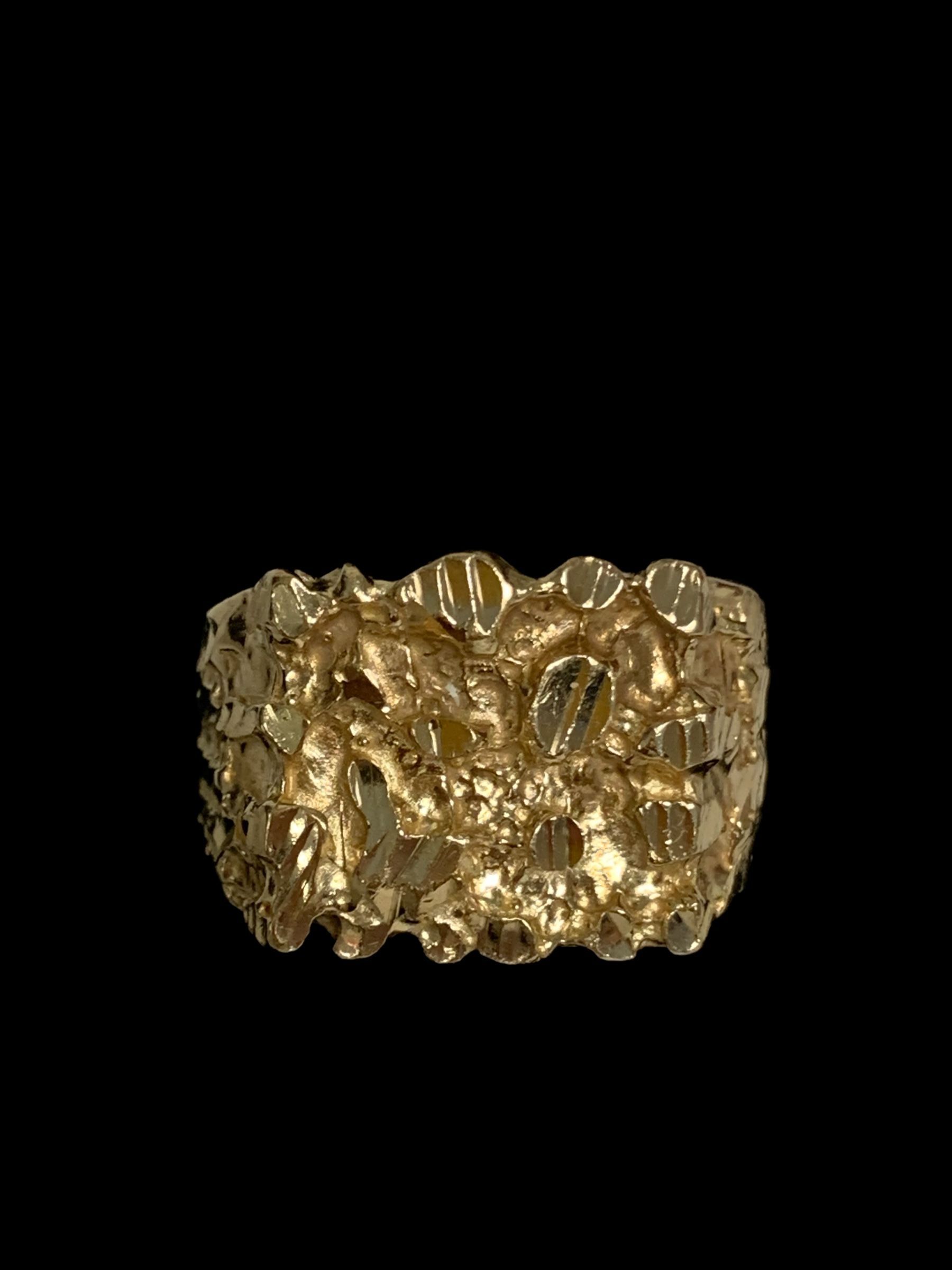 Gold Nugget ring #31907