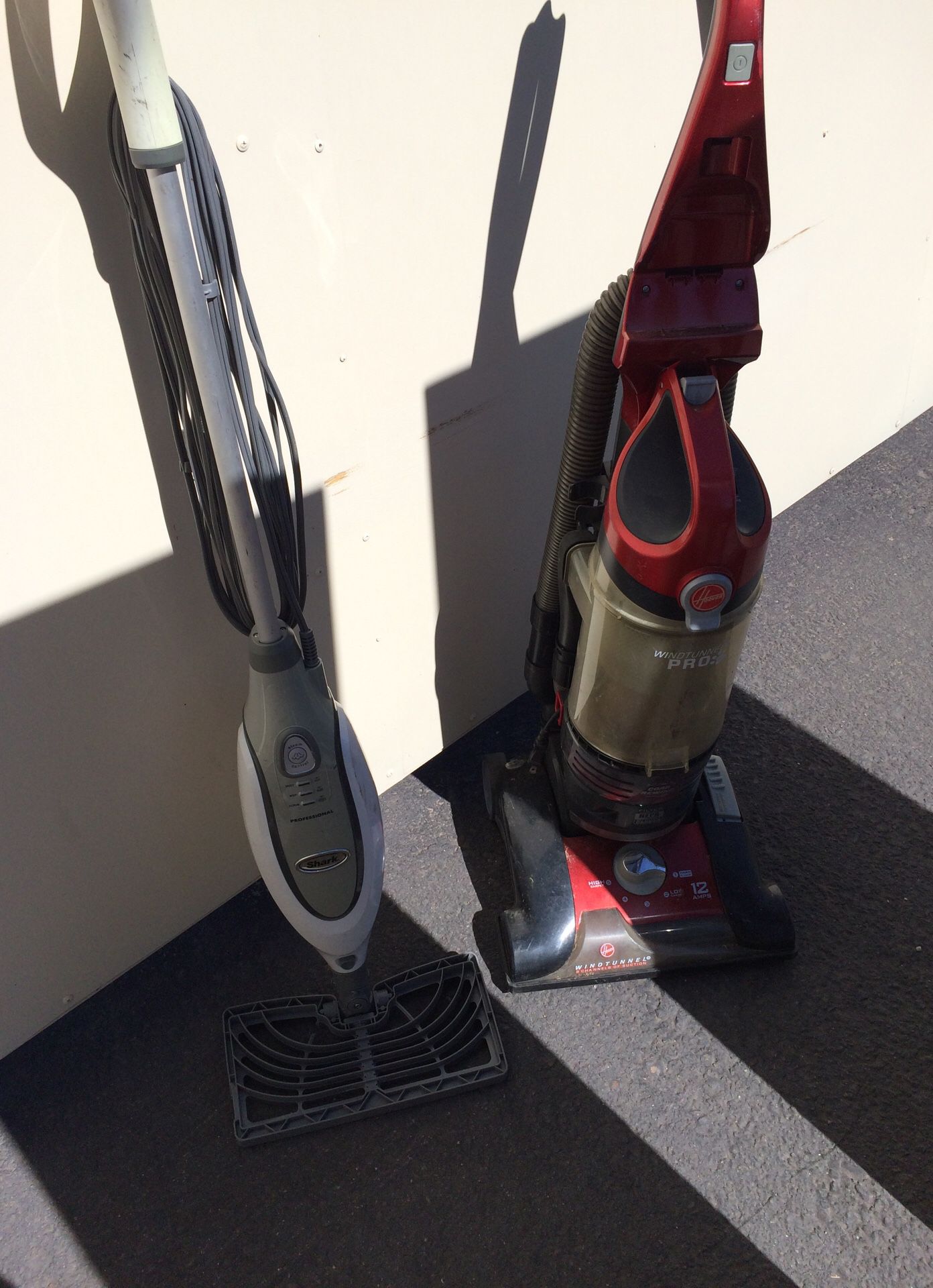Shark steam mop and bissel wind tunnel pro