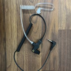 Decibullz 3.5mm Radio Headset Receiver Earpiece, Listen only Acoustic Coil Tube Radio Headset kit for Two Way radios