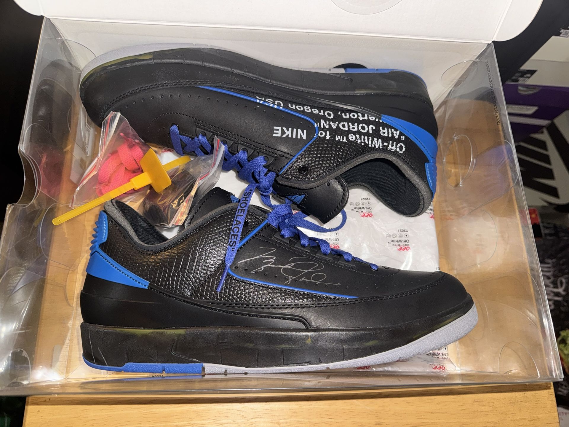 Jordan 2 Low Off-White Black Blue