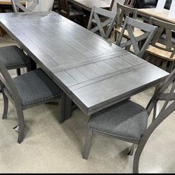 Myshanna  Dining Room Set Table and 6 Chairs 