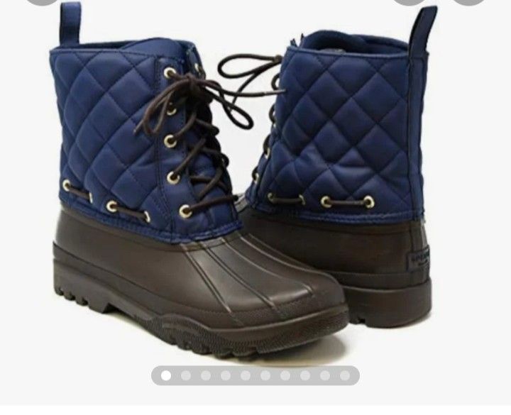 NIB PAUL SPERRY Gosling Warm Winter Snow Gosling Ankle Quilted Waterproof Boot