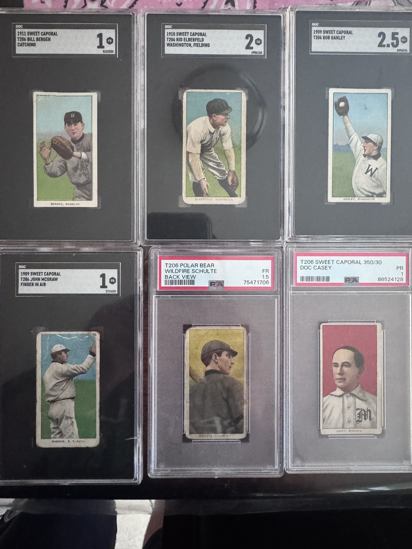 T206 Baseball Tobacco Card Lot