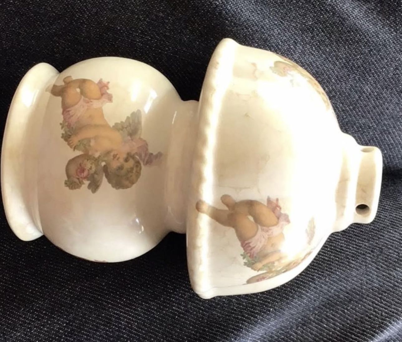 Vintage Athena Ceramic Miniature Candleholder/Vase