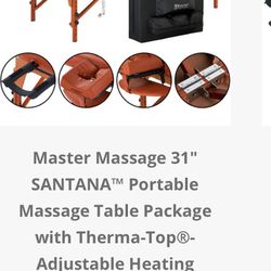 Portable Massage Table With Adjustable Heating 