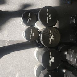 Iron Grip Dumbbells Brand New (Singles)