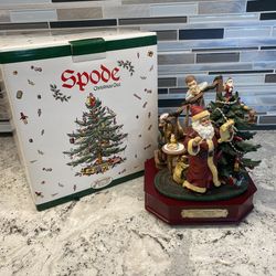 Spode Christmas Tree San Francisco Music Box Company Vintage Original Open Box