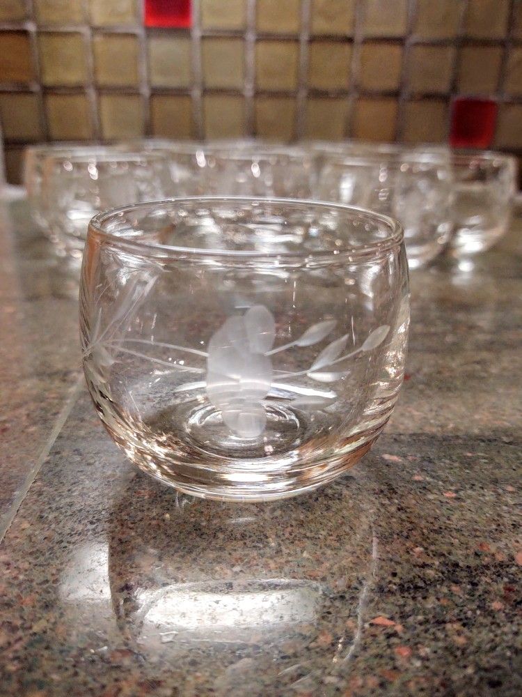 Vintage Princess House Roly Poly Cocktail Glasses
