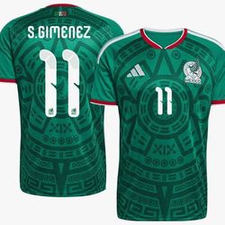 S. Gimenez 2026 Mexico World Cup Soccer Jersey Sizes S Thru 3X