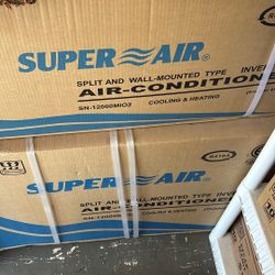 Super Air 12,000 BTU Mini Split AC – New in Box (Cooling & Heating)