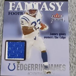 Edgerrin James 2002 Indianapolis Colts Jersey Patch Relic Fantasy Football