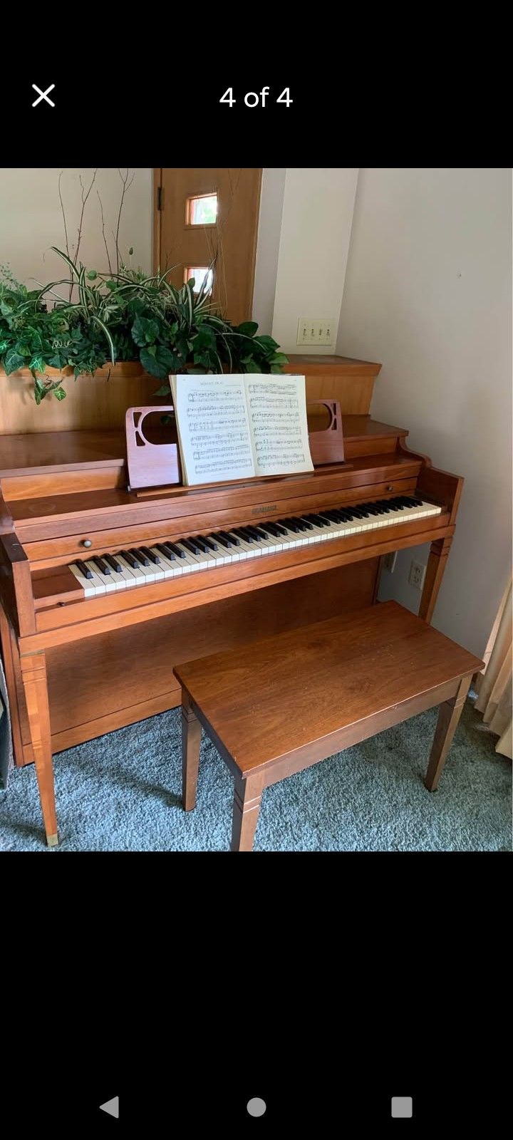  Brown Gulbransen Piano