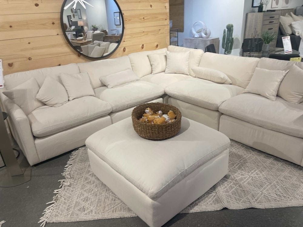 Hobson 6 Pcs Reversible Cushion Cloud Comfy Modular Sectional Sofa With OTTOMAN,All Products : American Fashion Style Bags On Sale