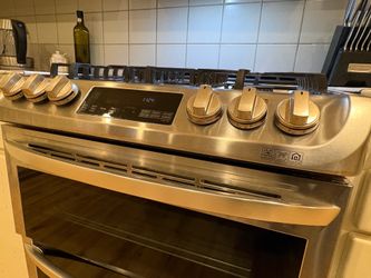 LG Double Oven Gas Range – LTG4715ST – $600