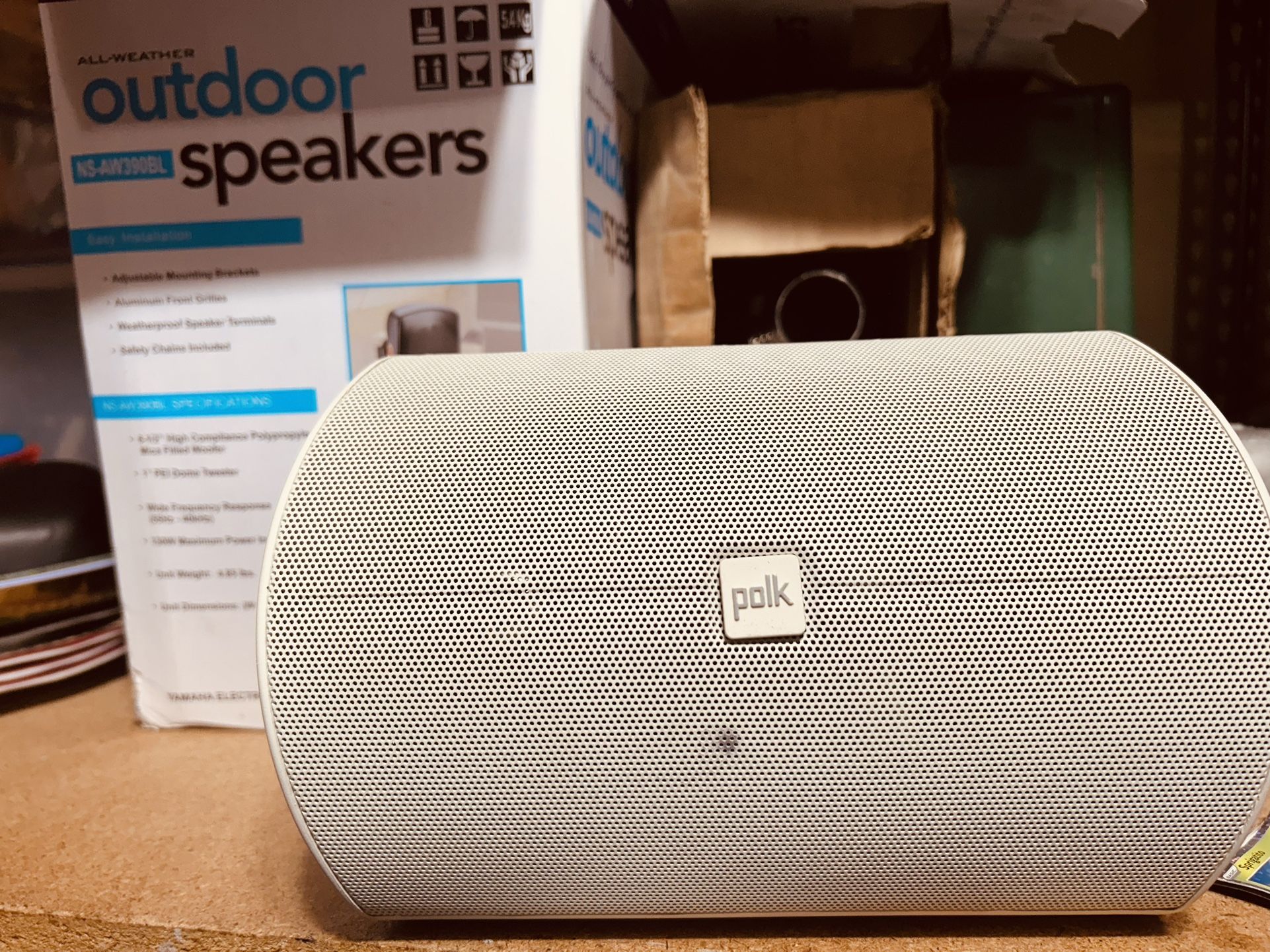 Polk Audio Indoor Outdoor Speakers (2)