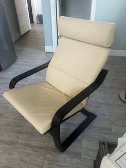 IKEA leather POÄNG chair