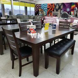 Bardstown Cherry Extendable Dining Set /Dining table and Chairs 