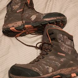 Wolverine Camo Boots Size 12