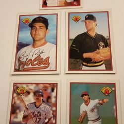 Lot Of 5 Bowman 1989 Baseball Trading Cards 5pc