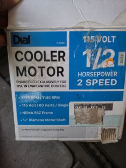 Brand NEW!, 2 Speed 1/2 HP Evaporative Cooler Motor